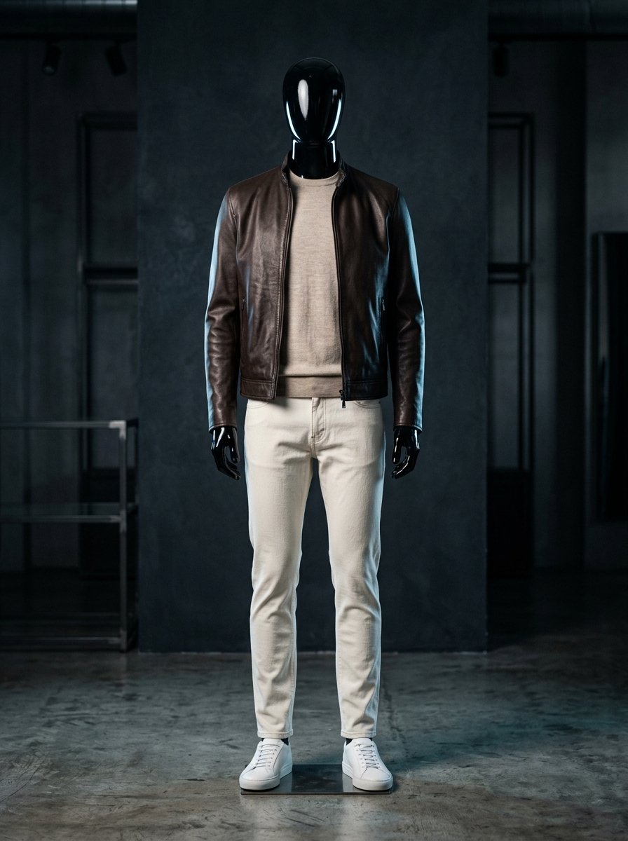 Elevated contemporary smart casual everyday styling on mannequin